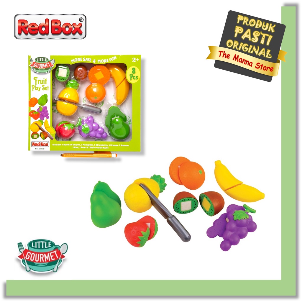 Red Box Toys Little Gourmet Fruit Playset 22838-1 Kualitas Bagus RedBox Original