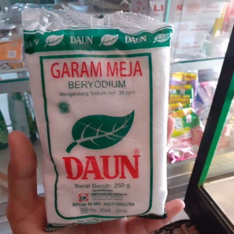 

Garam Meja Beryodium Daun 250gr