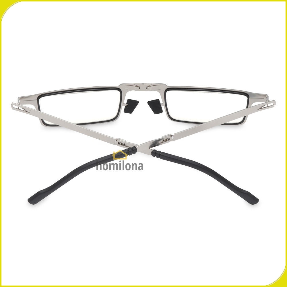 Kacamata Baca Rabun Dekat Folding Reading Glasses Anti Blue Light FANCC F400 Black