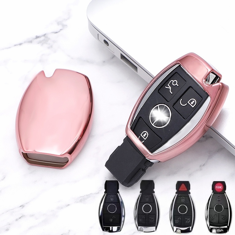 Casing Kunci Remote Mobil Bahan TPU Untuk Mercedes Benz A C E S G Class GLC CLE CLA W177 W205 W213 W222 X167