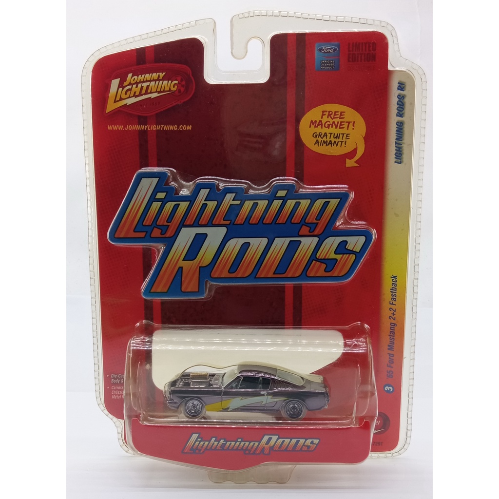 Johnny Lightning Rods 1965 Ford Mustang 2+2 Fastback Skala 64