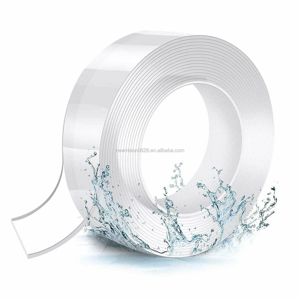 Serbagrosirmurah Nano 30mm x 1m Double Tape Bening Tahan Air Acrylic Washable