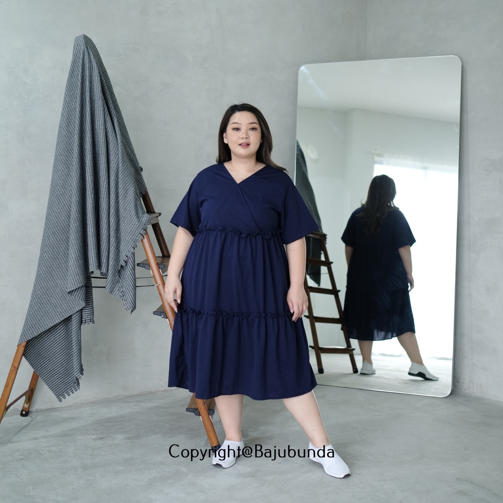 LD 130 Dress Kondangan Big Size Baju Jumbo LYODRA Bajubunda