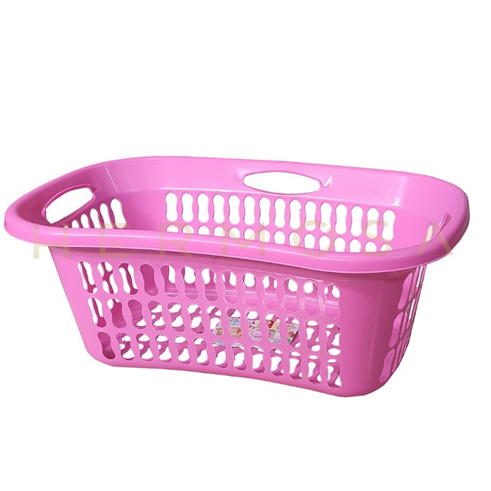 Keranjang Baju Plastik ukuran Besar tempat pakaian Laundry Bersih