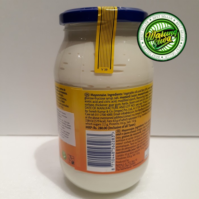

REMIA MAYONAISE DELICIOUSE AND CREAMY 500 ML