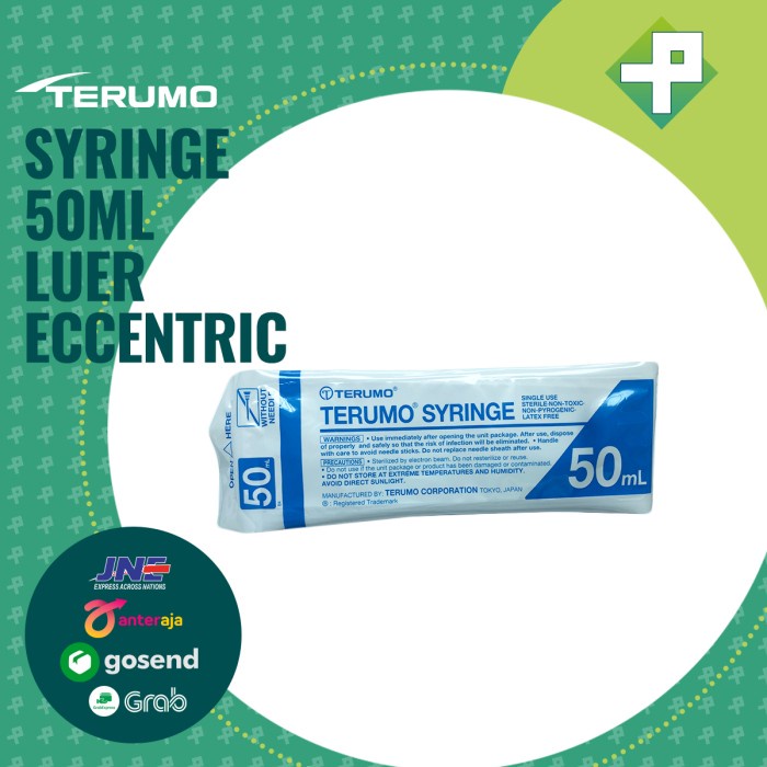 Syringe 50ml Terumo Lubang Pinggir / Luer Eccentric isi 20'S