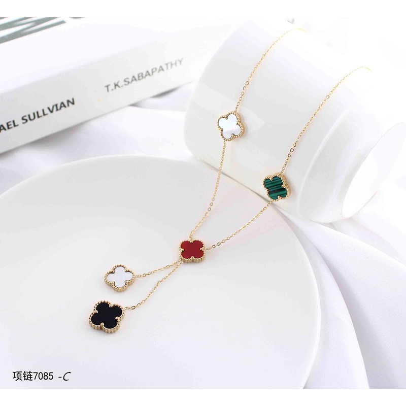 Kalung Titanium Mata Warna Warni Perhiasan Fashion 7085/7086