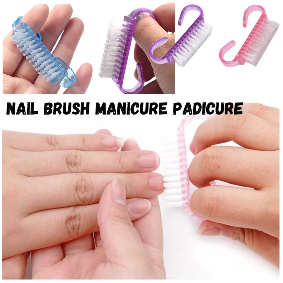 Sikat Manicure Padicure Nail Art / Sikat Pembersih Kuku / Tool Pembersih Kotoran Debu Kuku / Sikat Kuku Nail Brush