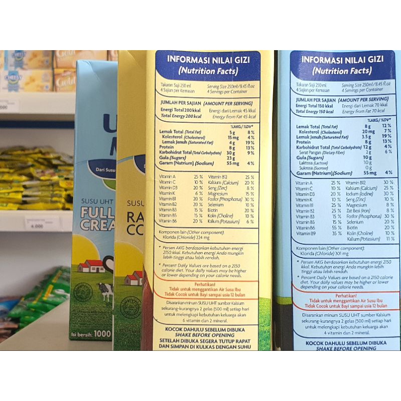 

BgKr Susu UHT Ultra Full Cream 1Liter / Susu Ultra Cokelat 1 Liter