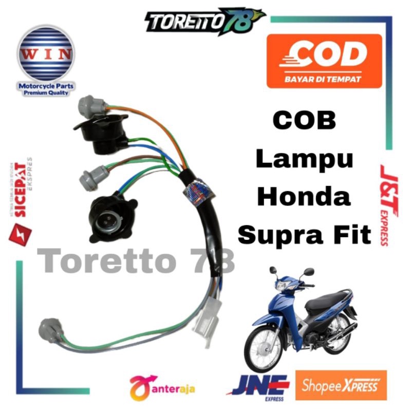 COB LAMPU DEPAN HONDA SUPRA FIT OLD LAMPU DEPAN FITTINGAN TINGGAL PASANG PNP