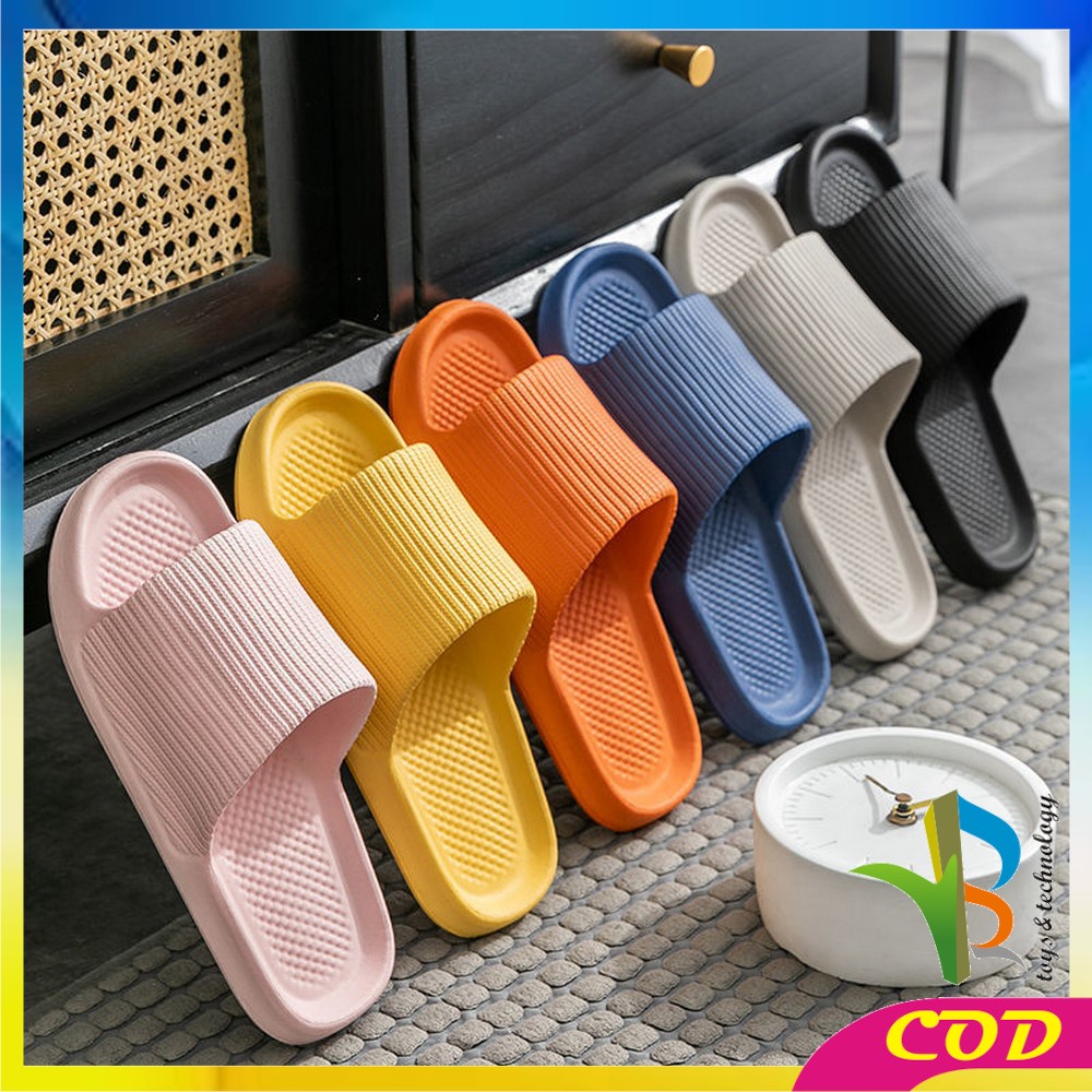 RB-S52 Sandal Slop Rumah Hotel Bahan Eva Sendal Karet Kamar Mandi Empuk Anti Slip Sandals Wanita Pria Couple