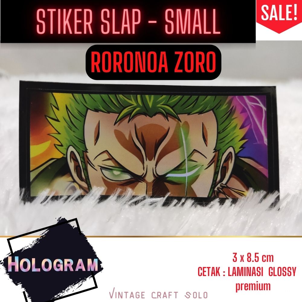 

Sticker Stiker Laptop Anime Slap RORONOA ZORO One Piece SALE!