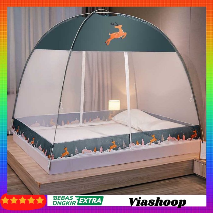 Jaring Tirai Anti Nyamuk Kelambu Kasur Rodok Selambu Anti Nyamuk