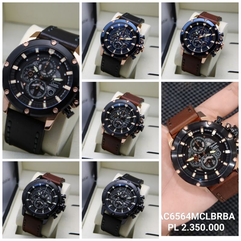 JAMTANGAN PRIA ALEXANDRE CHRISTIE AC 6564 | AC6564 BLACK SILVER ROSEGOLD ORIGINAL