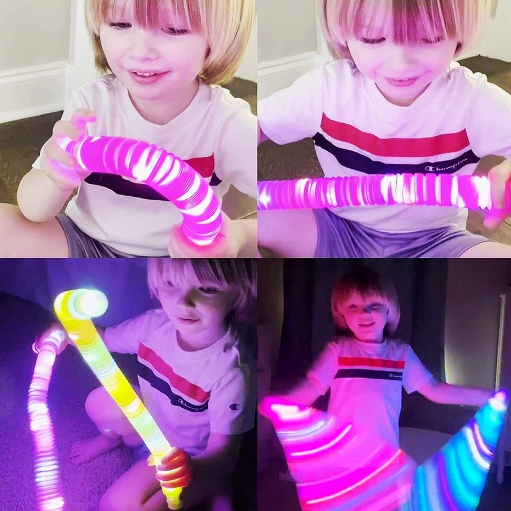 [ JI ] Mainan Viral CEV Light Up Pop Tubes Pipes / Mainan viral tik tok pipa nyala Lampu stick selang