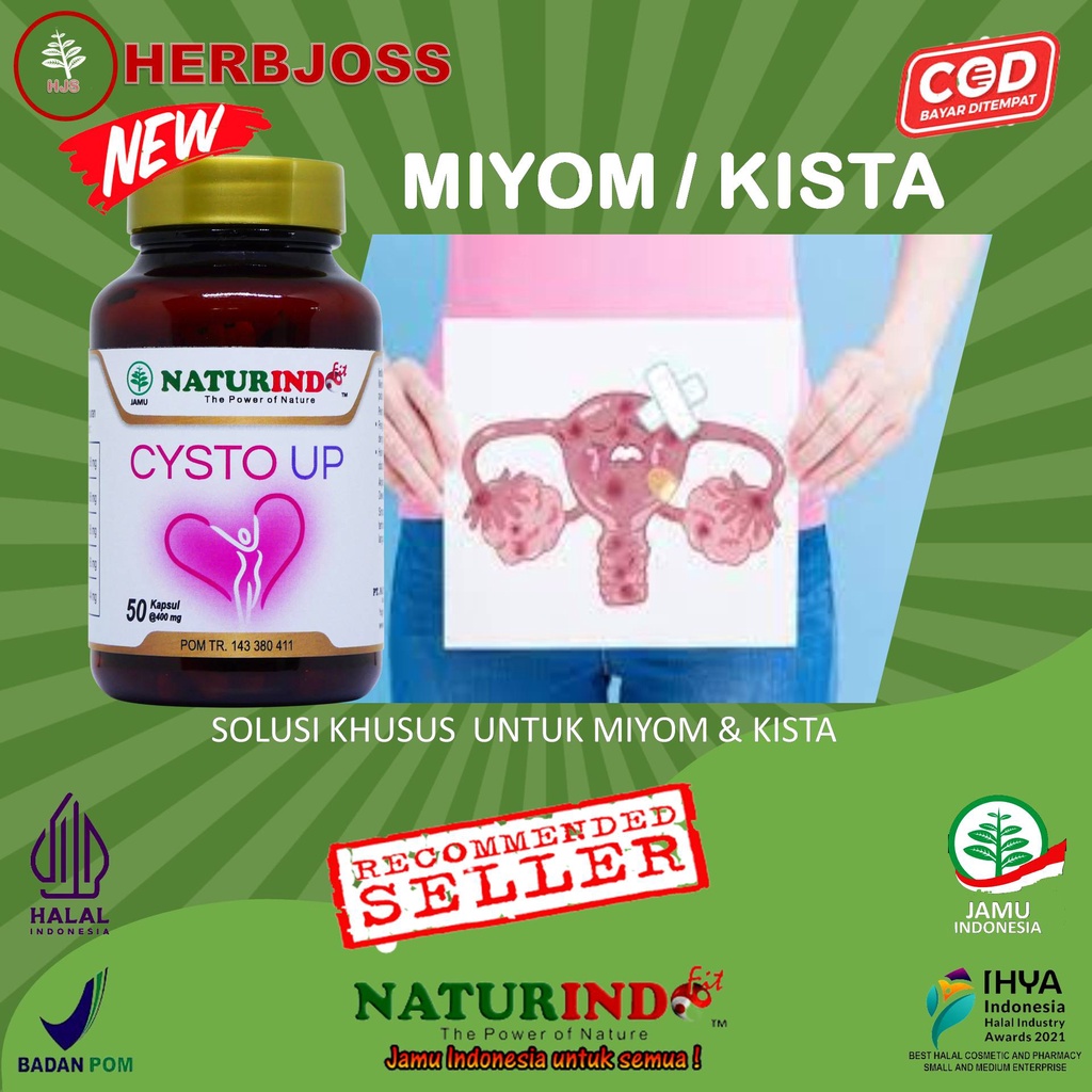 herbal spesial myoma kista serviks kista nabothi kanker serviks kanker ovarium naturindo halal MUI B