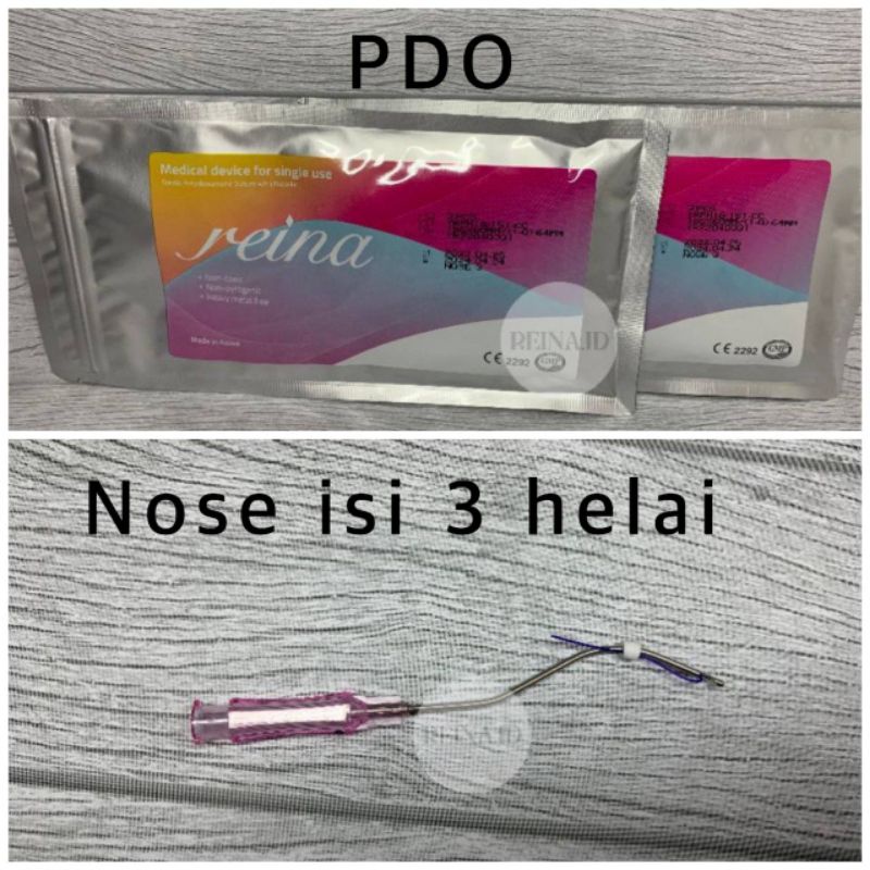 BENANG HIDUNG REINA PDO 1 POUCH NOSE 3 18GX60mm ISO CE KFDA GMP Izin Kemenkes