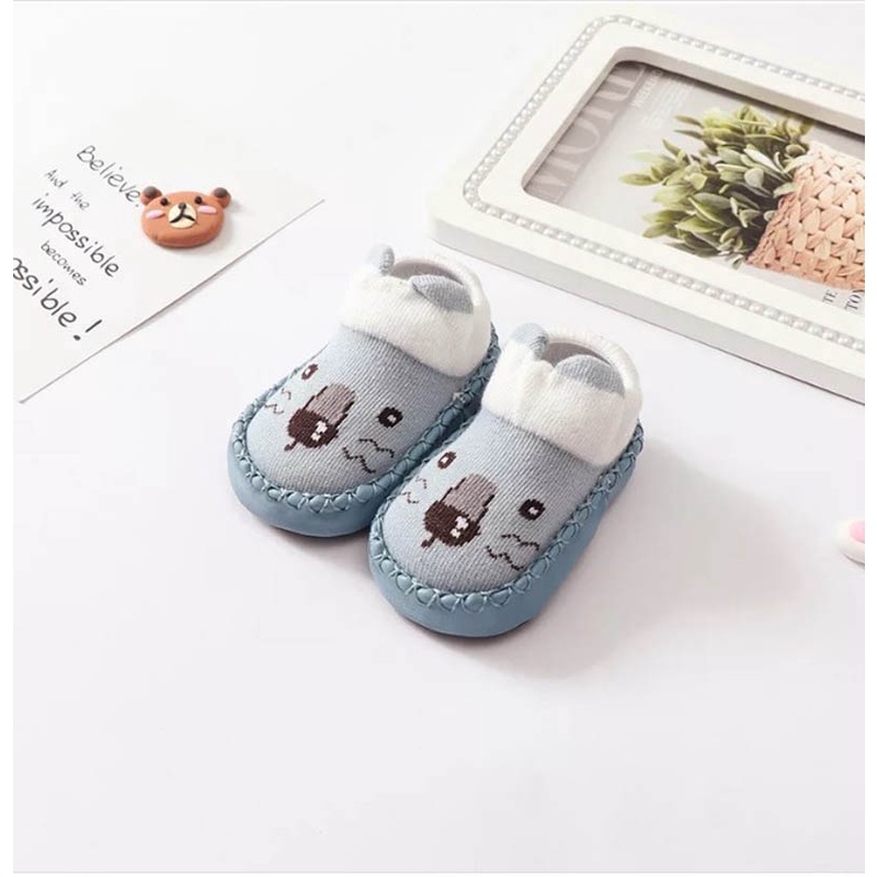 CUTE moccasins sepatu kaos kaki anak dengan antislip