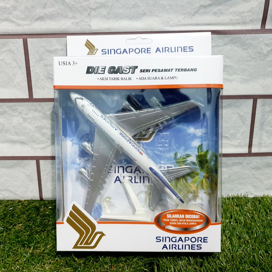 diecast pesawat singapore airlines - miniatur pesawat terbang