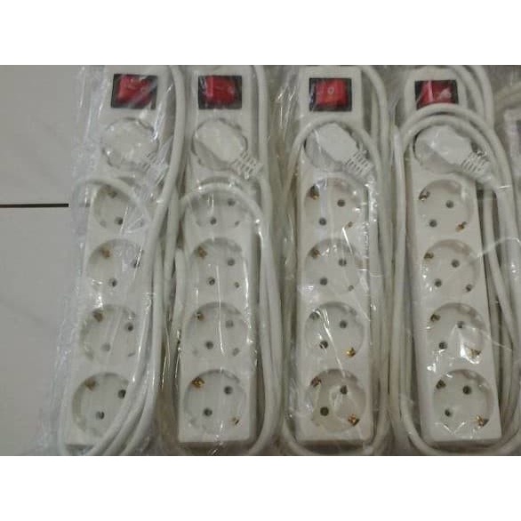 Stop kontak 5 Slot 5 Meter - Stop Kontak 5 lubang 5 Meter - YS Shop