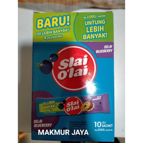 

SLAI OLAI BISKUIT SUSU BLUEBERRY (1 BOX ISI 12 PACK)