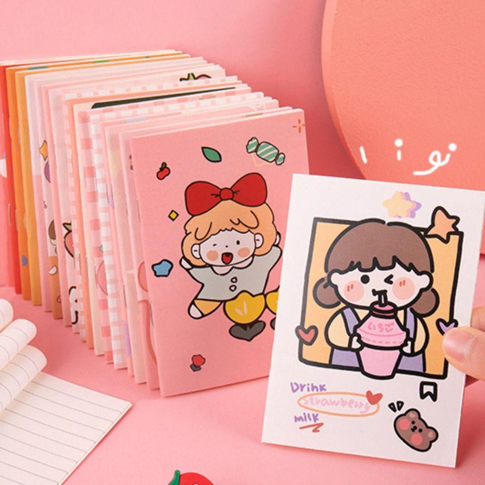 Mxbeauty Mini Notebook Untuk Anak Perempuan Kawaii Alat Tulis Sekolah Portable Scrapbook Diary Notebook Pocket Notepad