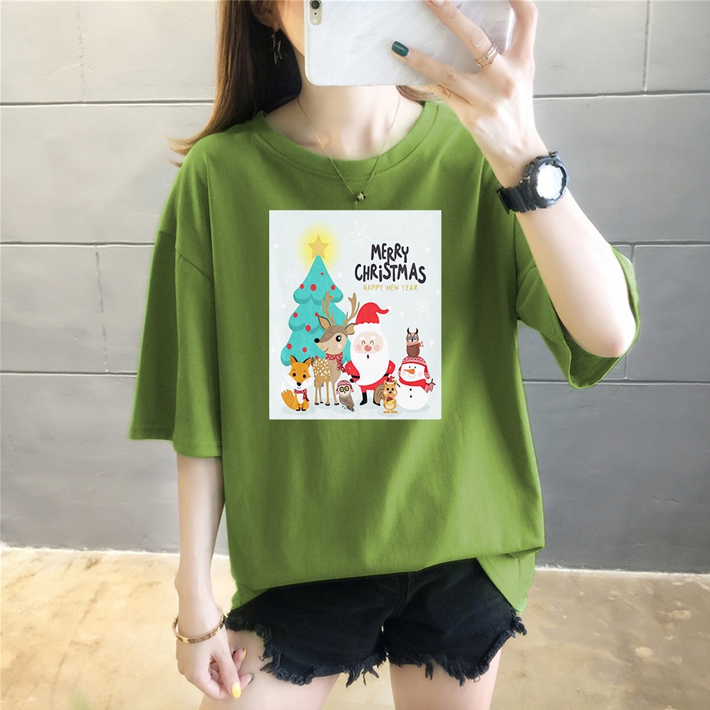 KAOS 0VERSIZE WANITA SPECIAL CRISTMAS EDITION 3