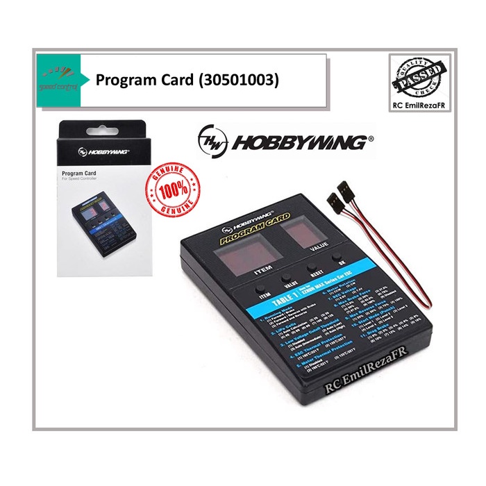 Program Card ESC Hobbywing 30501003