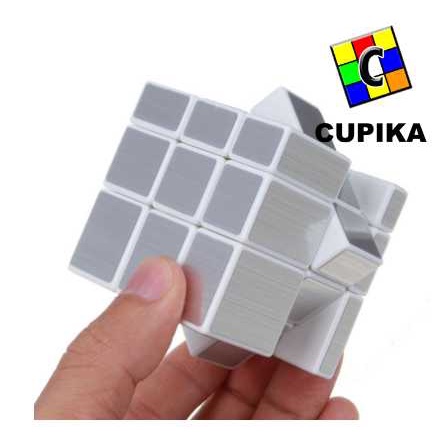 Rubik 3x3 Mirror Shengshou Legend SILVER WHITEBASE