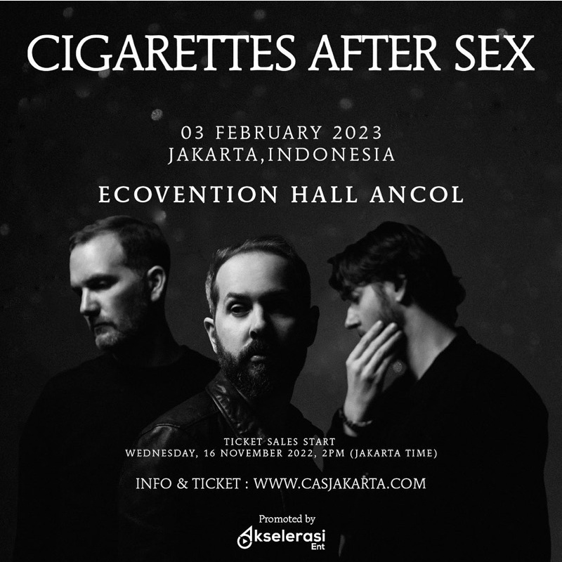 Jual Tiket Konser Cigarettes After Sx Cas In Jakarta Concert