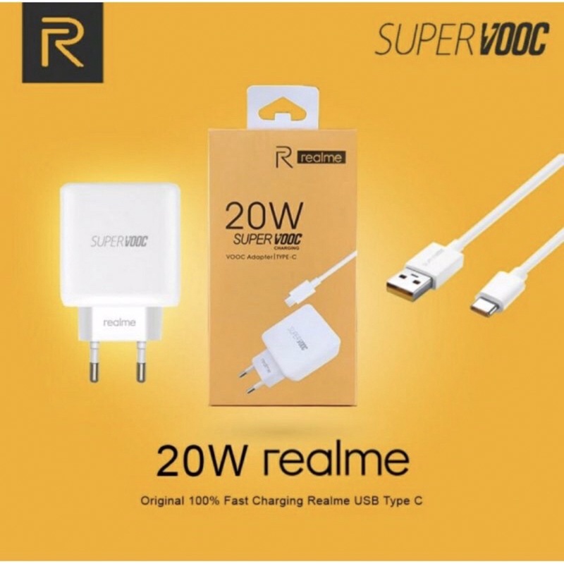 Charger Realme 20Watt Type-C Super Vooc