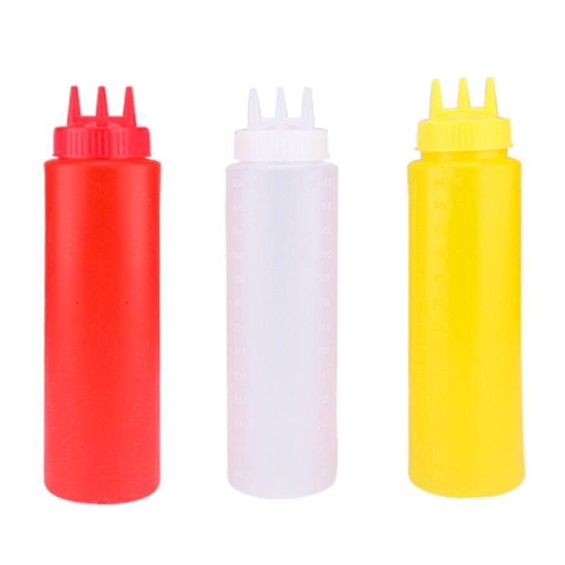 Murah Lebay S263 Botol Saos Sauce Saus 3 Lubang / Botol Plastik Mayonaise / Botol Plastik Kecap Tomat