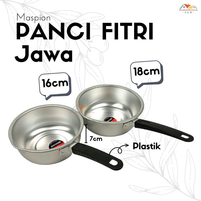 Panci Mie / Panci Susu /Panci Masak Aluminium / Panci Fitri Jawa 16cm