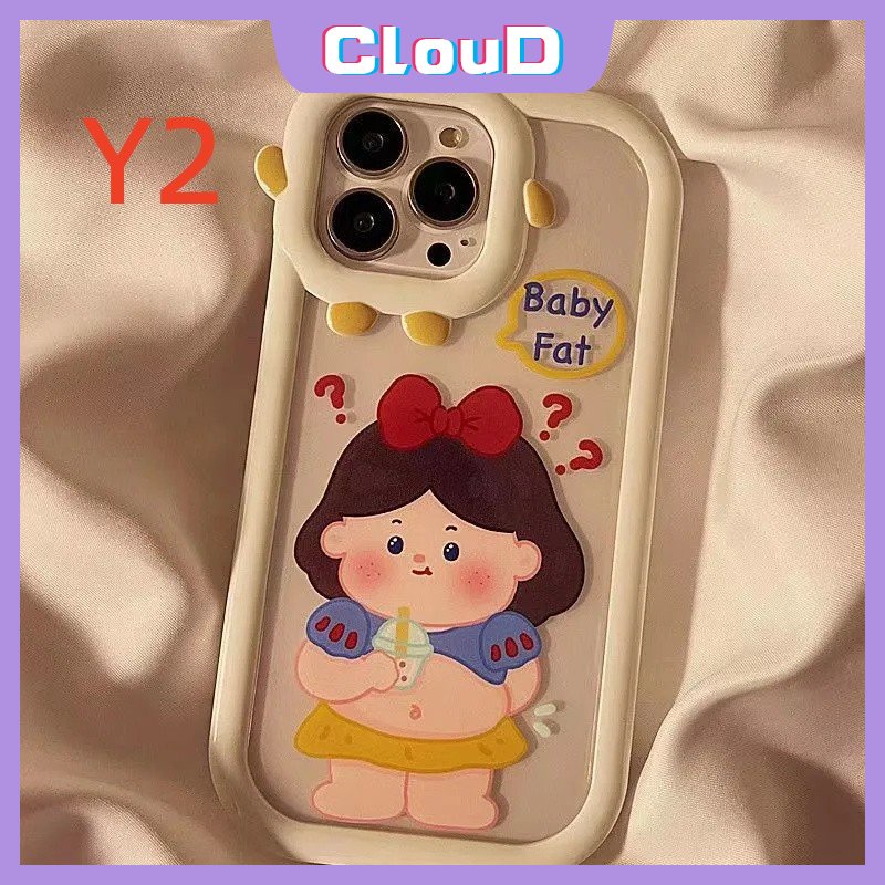 Kartun Lucu Princess Case Realme C33 C35 C21Y C15 C31 C25s C21 C25Y C3 C2 C25 C20A C30 C12 C17 9 9Pro+8 8i 8Pro 5i 6i 7i 7 5 9i 5s C11 C20 3D Bow Little Monster Lensa Sarung