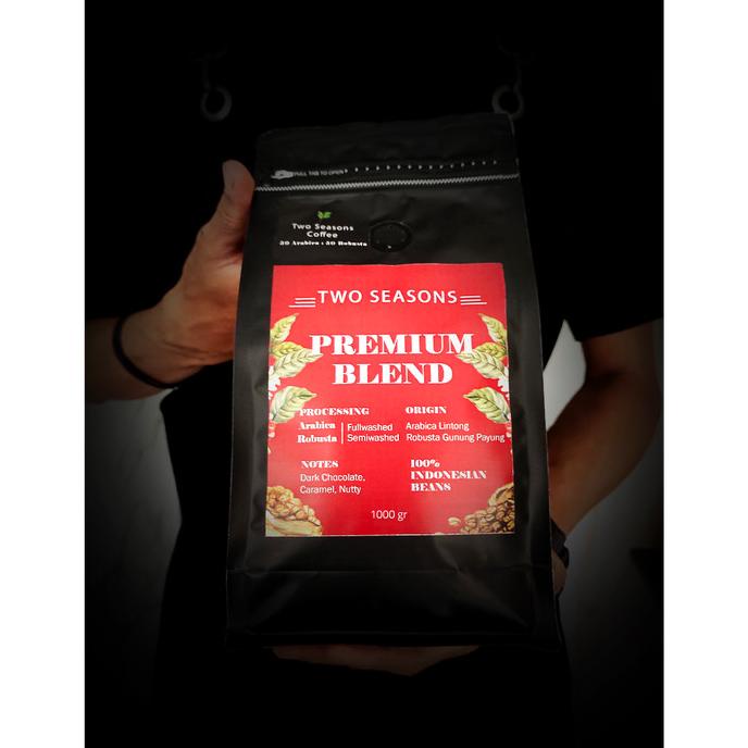 

Kopi Premium Blend Arabika Lintong 50a:50r 1kg