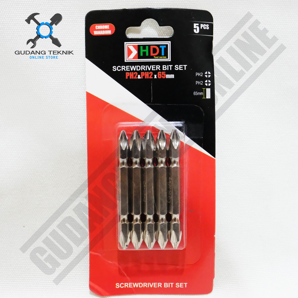 Mata Obeng Angin 1 Pcs SATUAN PH2 PH2 65mm HDT / Screwdriver Bit SATUAN PH 2 6.5 mm HDT