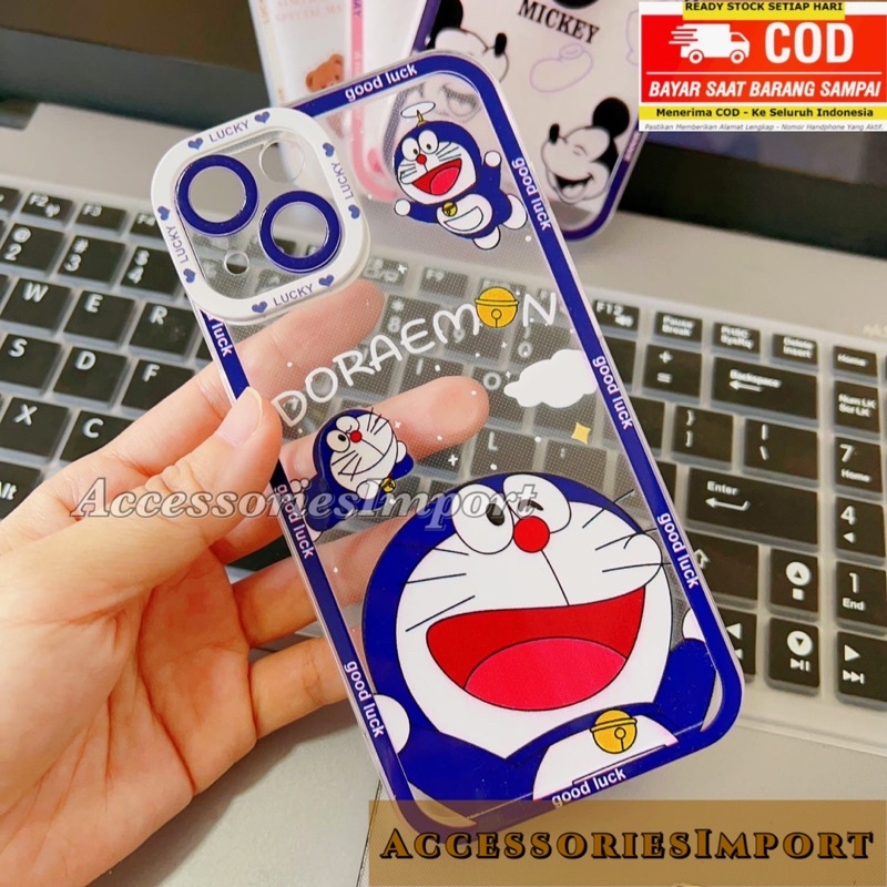 CASE IPHONE 7/ 7PLUS/ IPHONE 8/ 8PLUS/ IPHONE X/ XS/ XR/ IPHONE 11/ 11PRO/ 11PRO MAX/ IPHONE 12/ 12PRO/ 12PRO MAX/ SOFTCASE PROTECTOR CAMERA/ CASING MOTIF BEAR/ BERUANG/ DORAEMON/ MICKEY/ LOVE PINK