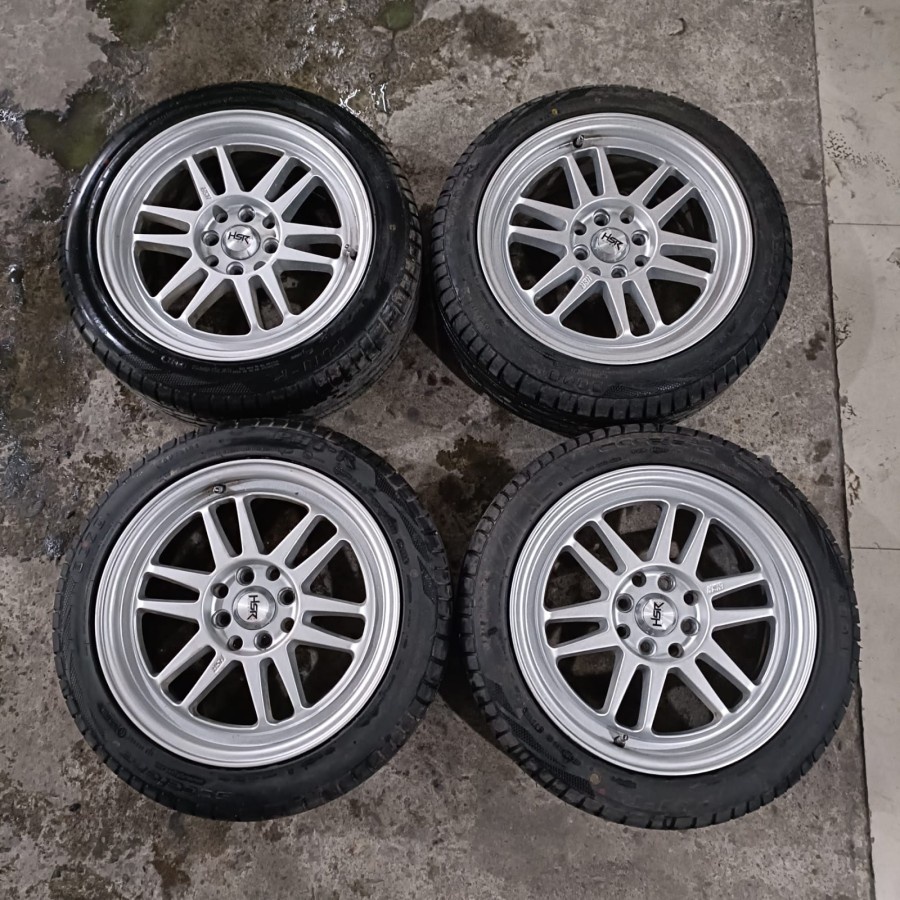 Velg Mobil Bekas Ring 16 BOROKO BLY R16X7 Lubang 4 ET40 BAN 195 50 R16
