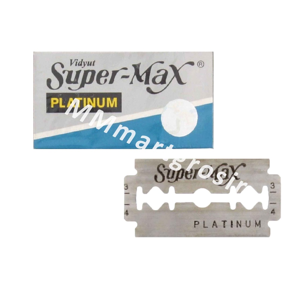 Silet SuperMax Platinum / Silet Tajam / 5 Platinum Blades / Silet Vidyut