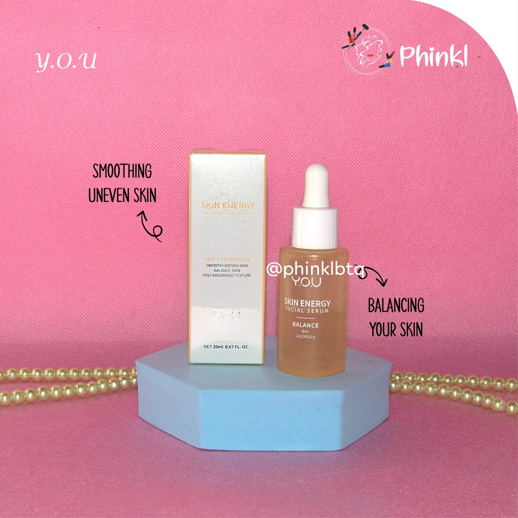 `ღ´ PHINKL `ღ´ Y.O.U  serum skin energy wajah multifungsi face mencerahkan memutihkan memperbaiki skin barrier premium