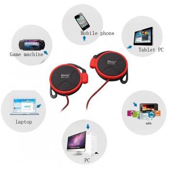 Headphone On Ear 3.5 mm Jack Audio Headset Mini Dengan Earhook Gantungan Pengait Telinga Anti Jatuh Lepas Suara Jernih Berkualitas Murah / on-ear Excelent Headphone Earhook / Headset Handsfree Earphon Mic Mikrofon Smartphone Hp Laptop Tablet Komputer