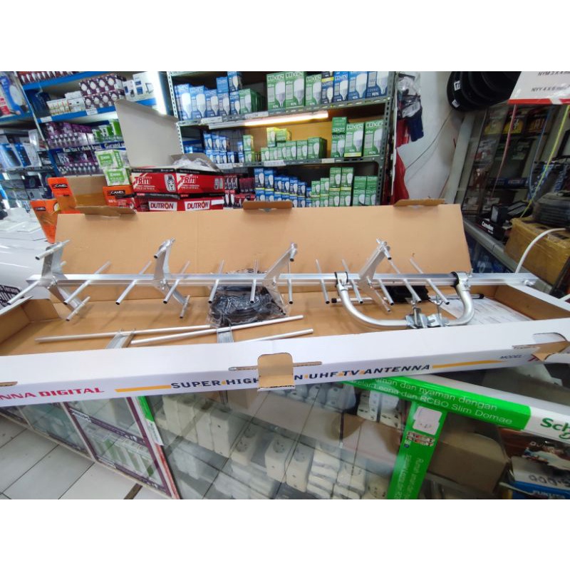 Antena Digital Outdoor PF HDU19 + Kabel Jernih untuk STB