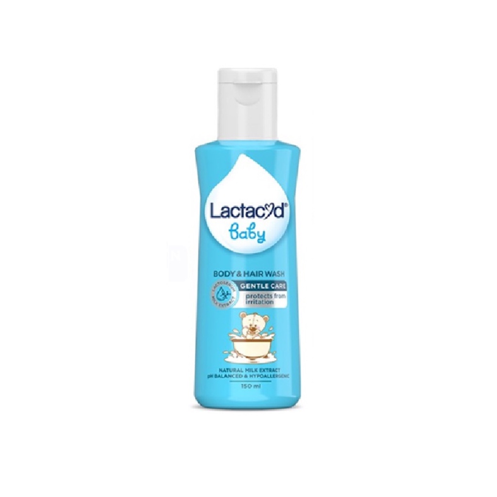 Lactacyd Baby Gentle Care Hair &amp; Body Wash Sabun dan Shampoo Bayi 150ml