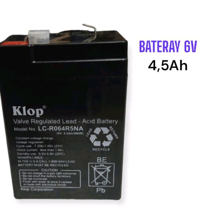BATERAi 6V 4,5Ah
