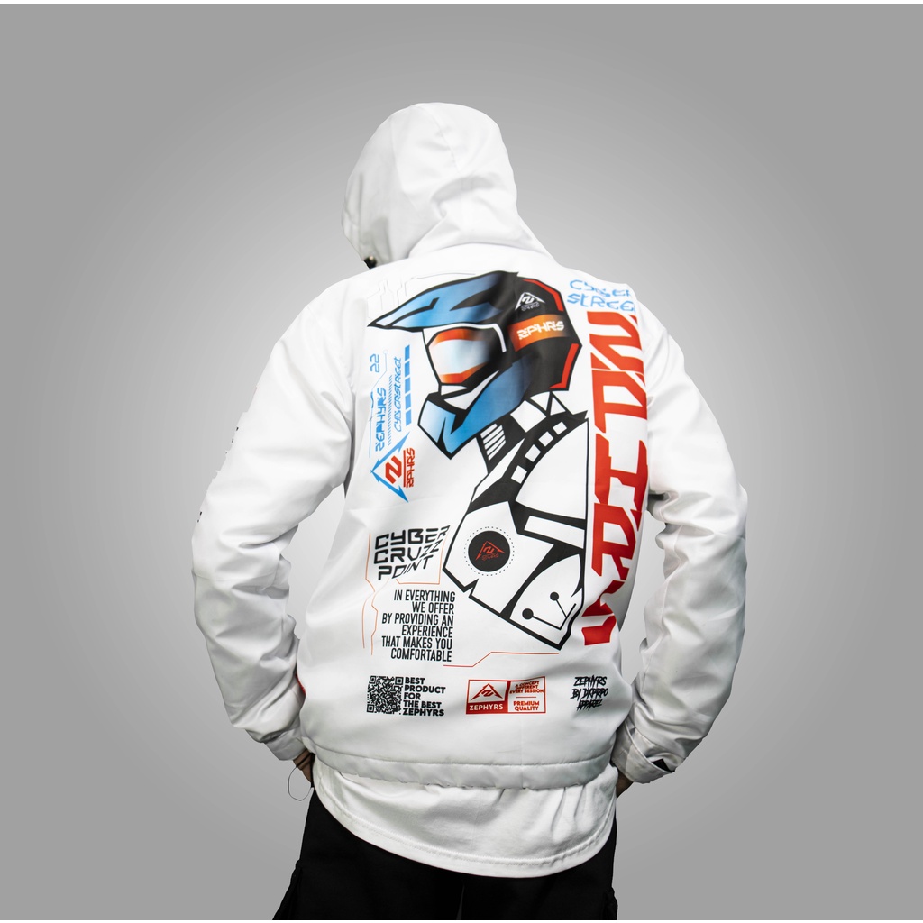Jacket Bomber Windbreaker SUPERMOTO Racing Zephyrs