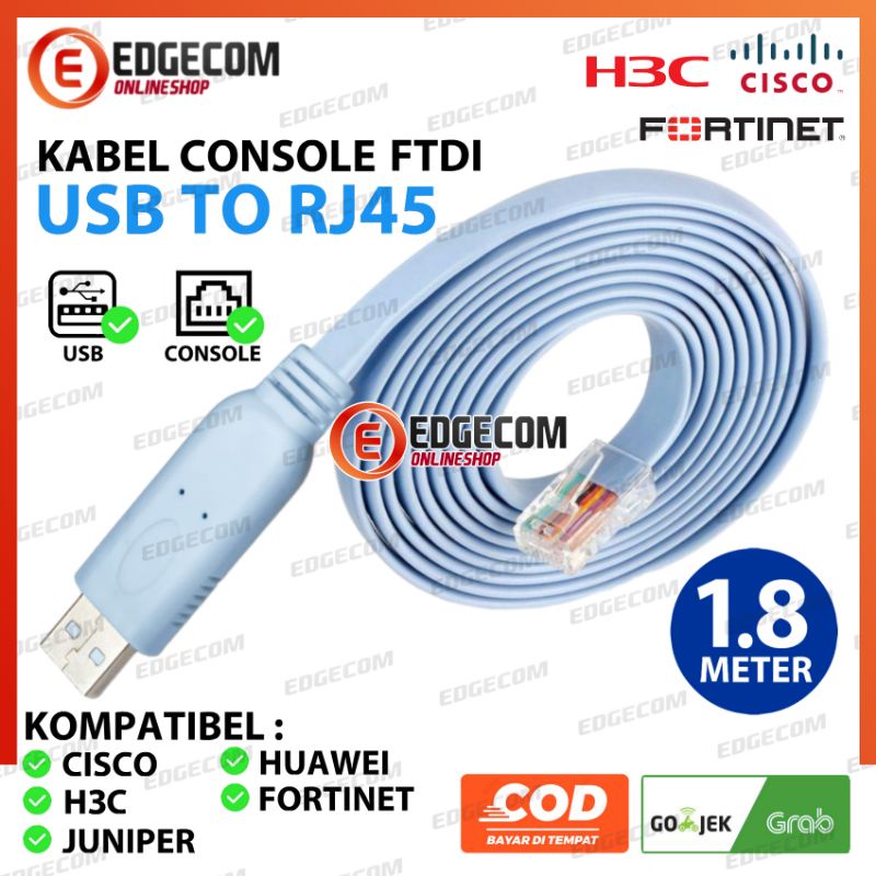 Kabel Console FTDI USB to RJ45 kabel Cisco Console 1,8 Meter