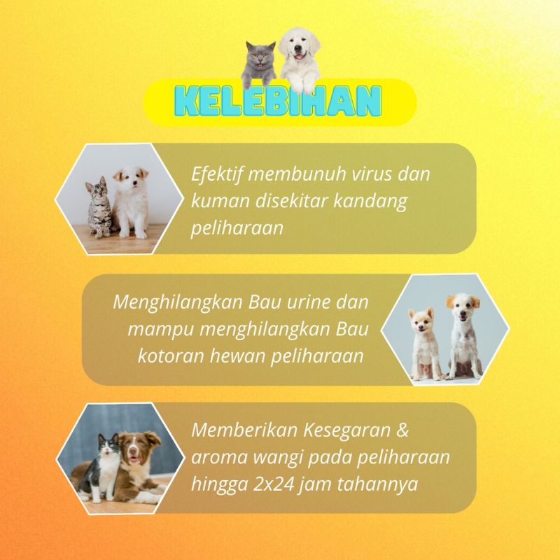 (HARING CLEAN) spray penghilang bau pesing kotoran hewan kucing anjing kelinci antibakteri penghilang bau pesing urin kucing penghilang mau pup kucing
