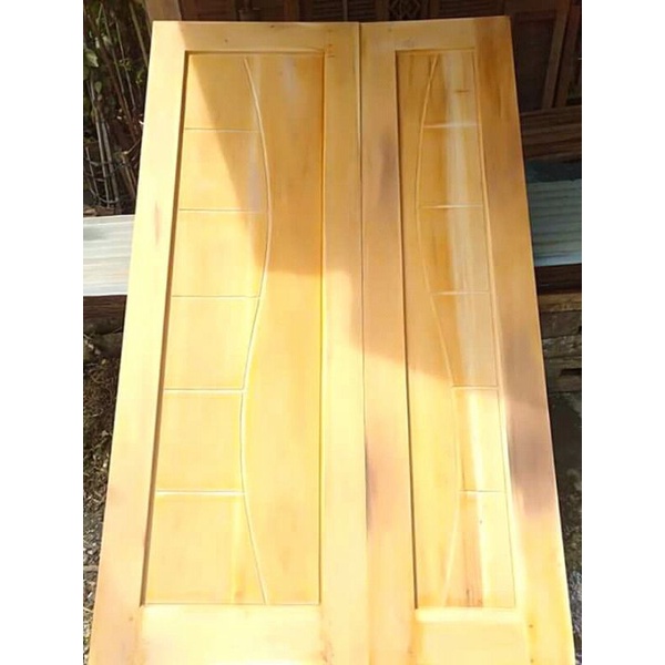 Pintu kupu tarung kayu MAHONI minimalis#TERMURAH