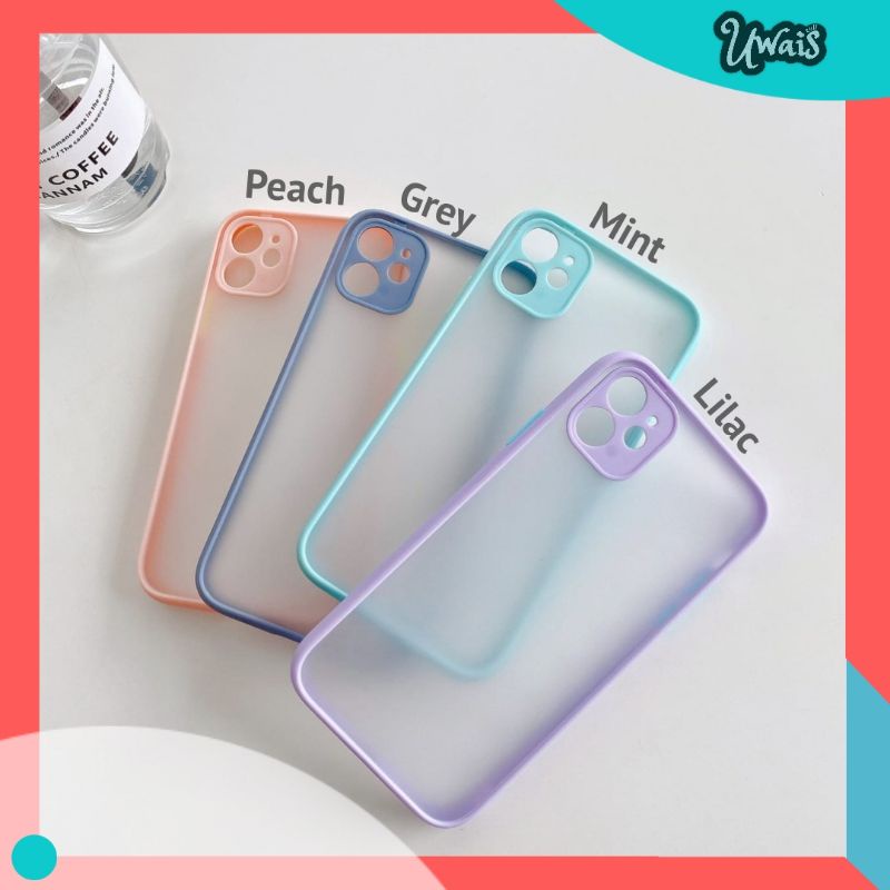 Case doff hybrid aero my choice macaron Oppo A5s A12 A7 A11k A3s A5 A9 2020 A53 A33 A15 A15s A54 A31 2020 F9 F11 Reno 4f 5f A52 A92