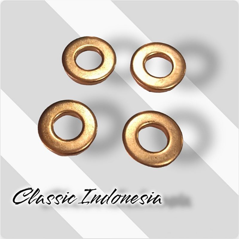 Ring Washer Tembaga Baut Sunduk Blok Kop Cylinder Head Silinder Mesin Honda Tiger Gl Megapro